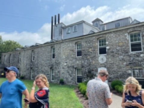 People outside Woodford Reserve Distillery