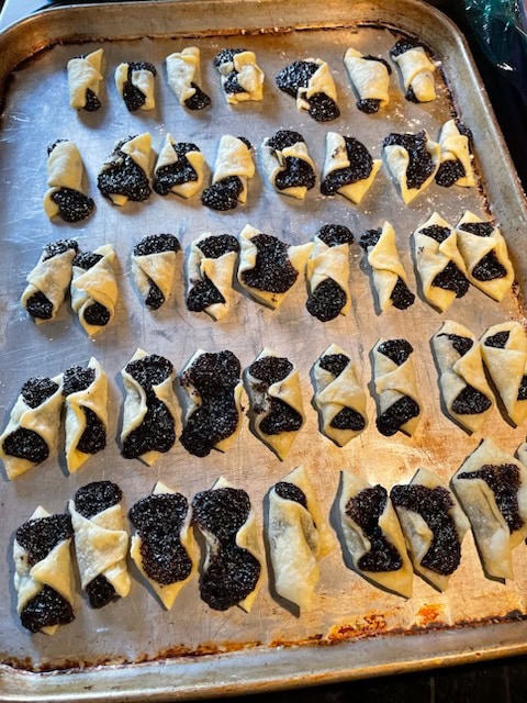 First batch of prune kołaczki