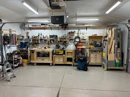 Workbench in a garage