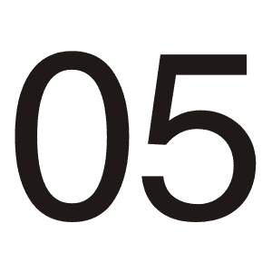 number 5 icon